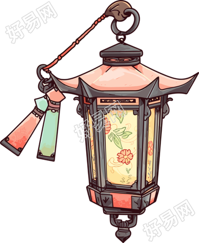 中式灯笼创意设计图形素材