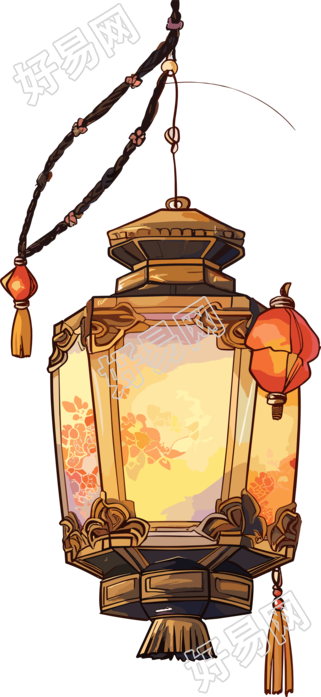 中式灯笼商业设计插图