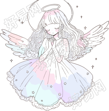 天使创意商用插画