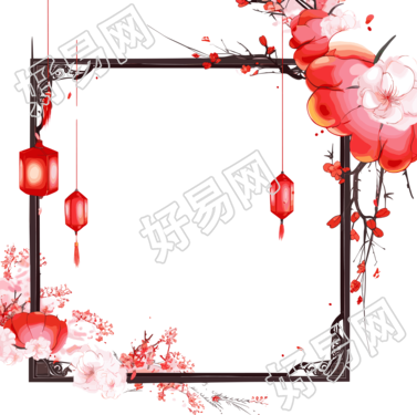 新年灯笼边框商用素材
