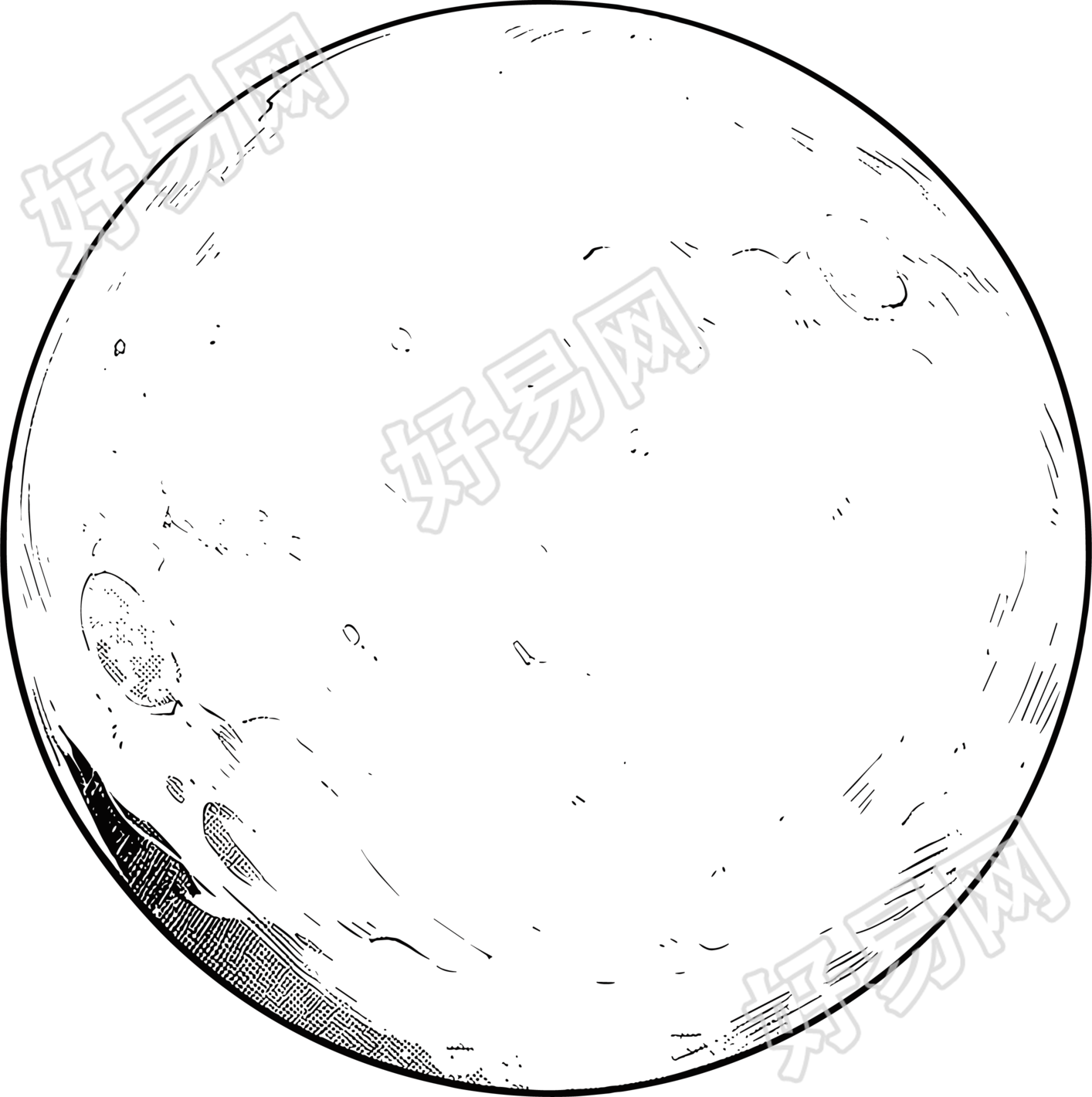 月亮简笔画