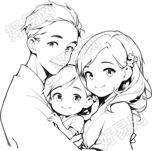 全家福简笔画