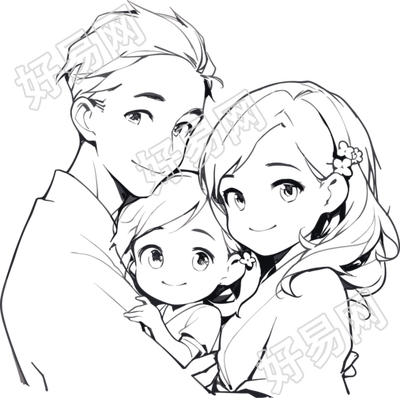 全家福简笔画