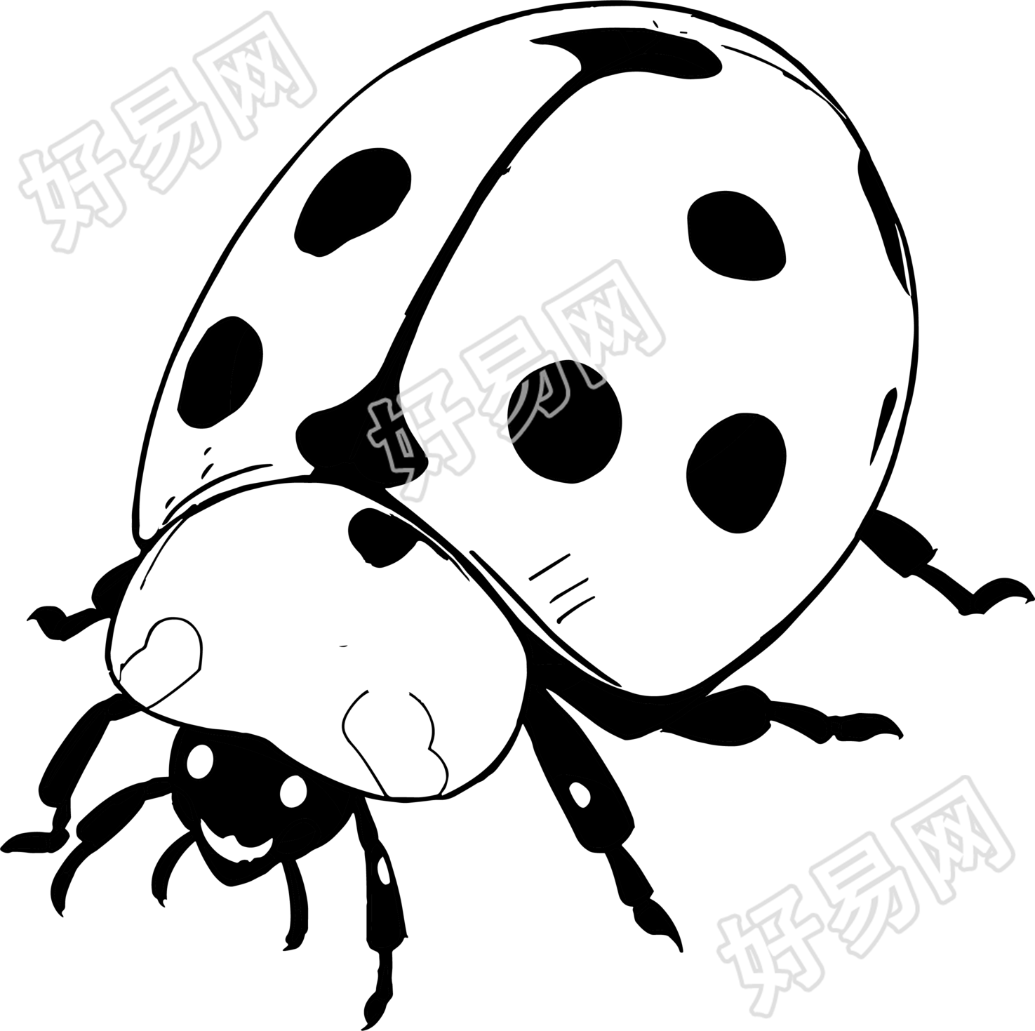 瓢虫简笔画