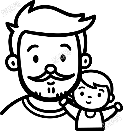 父亲节简笔画