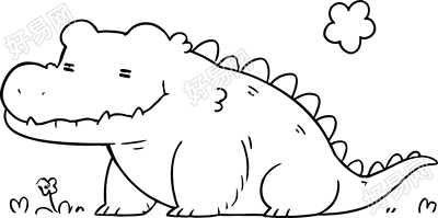 鳄鱼简笔画