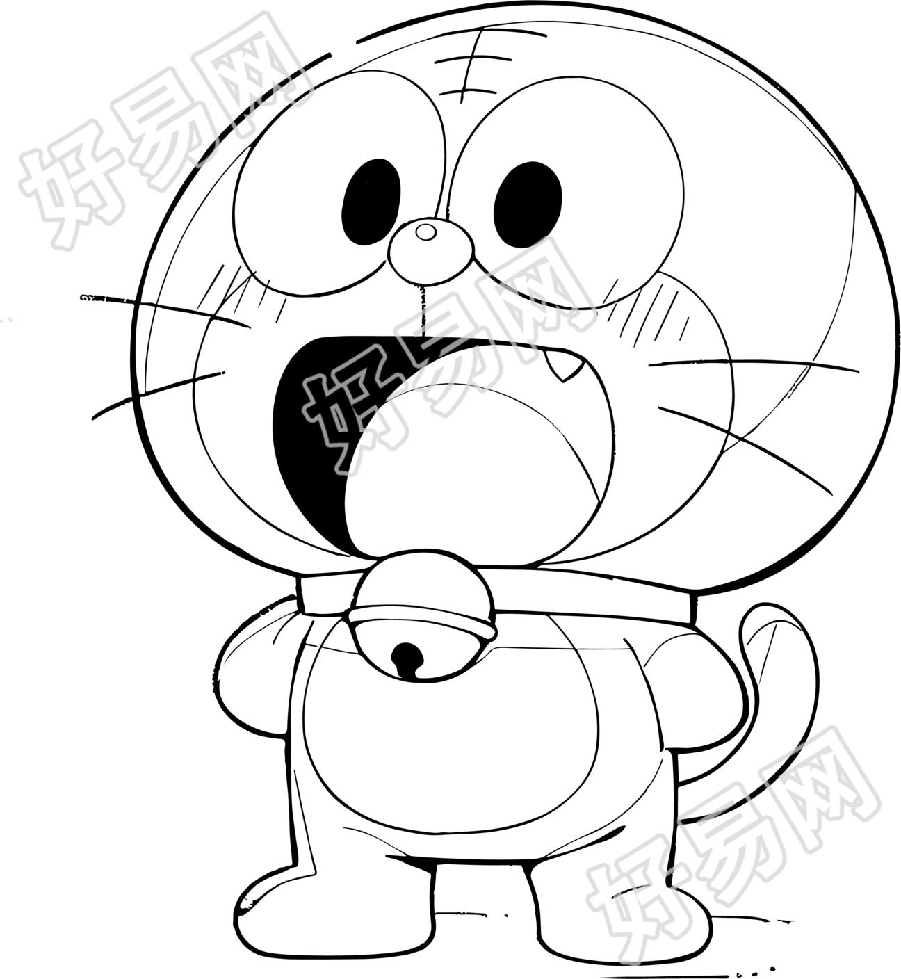哆啦a梦简笔画