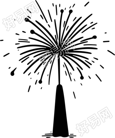 鞭炮的简笔画
