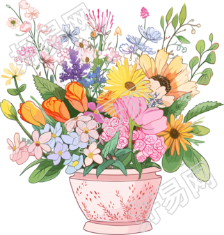 水彩花卉PNG素材