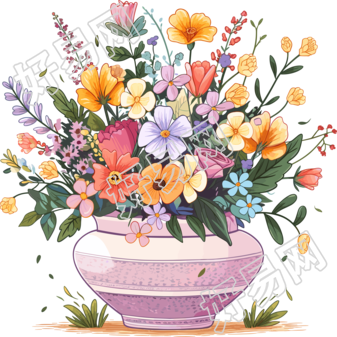 水彩花卉商用素材