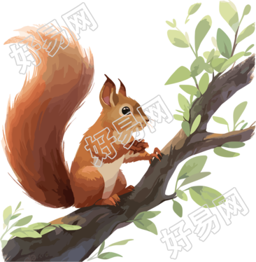 卡通松鼠高清图形素材