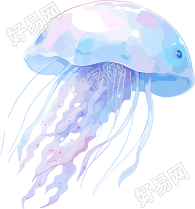 水母插画设计素材