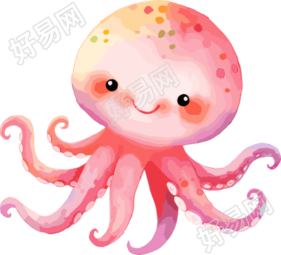 八爪鱼手绘插图