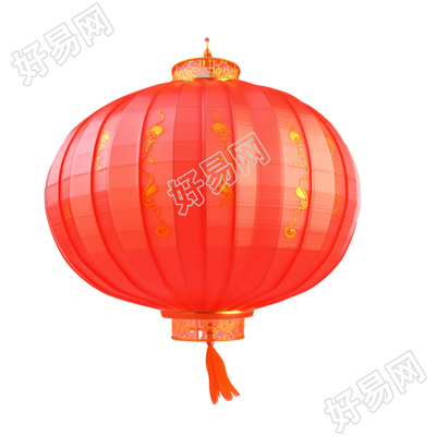 3D红灯笼中式插图