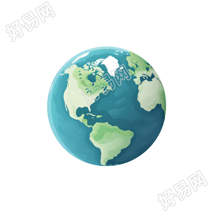 地球简单PNG素材