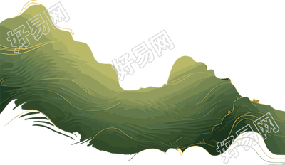 国潮风山脉商用插画