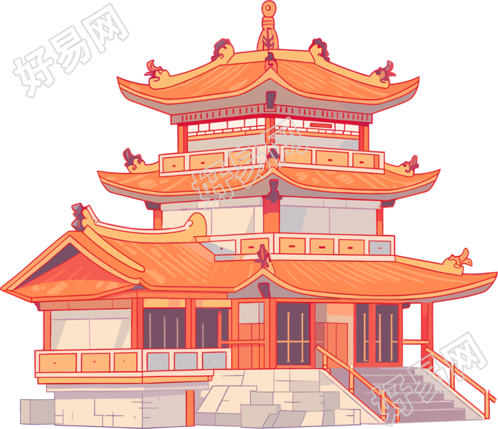 国风阁楼可商用素材