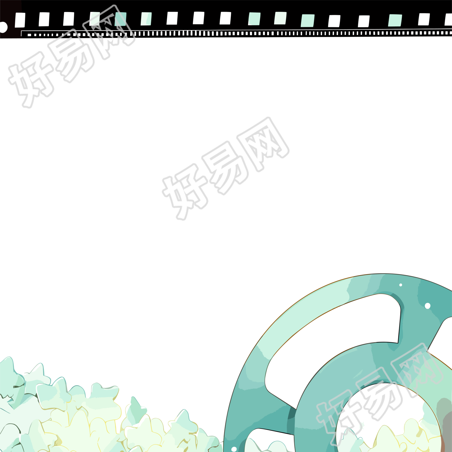 电影胶片边框创意设计插图