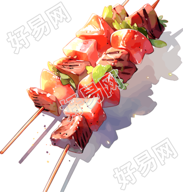 烤串创意设计商业素材