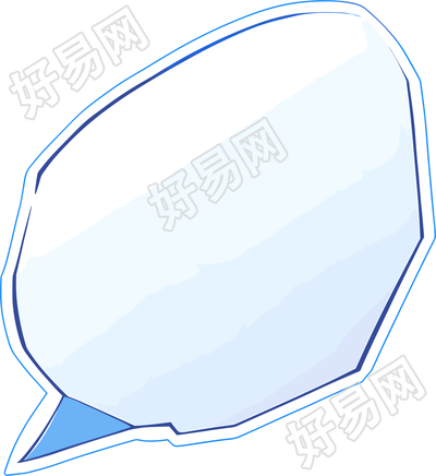 蓝色对话框图形素材