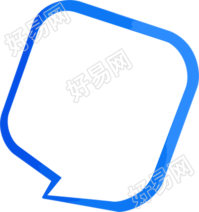 蓝色对话框商业设计素材