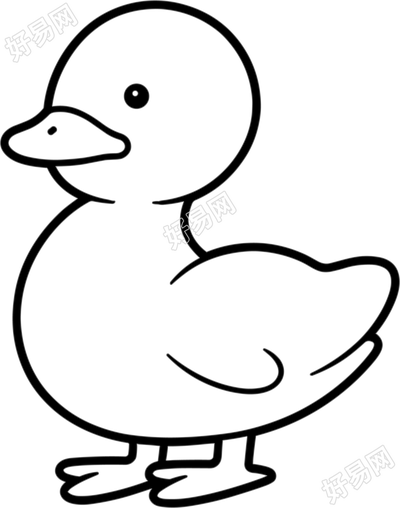 小鸭子简笔画