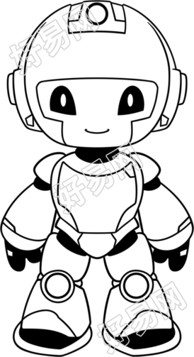 机器人简笔画