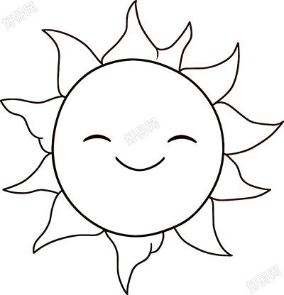 太阳简笔画