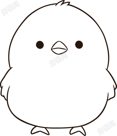 小鸡简笔画