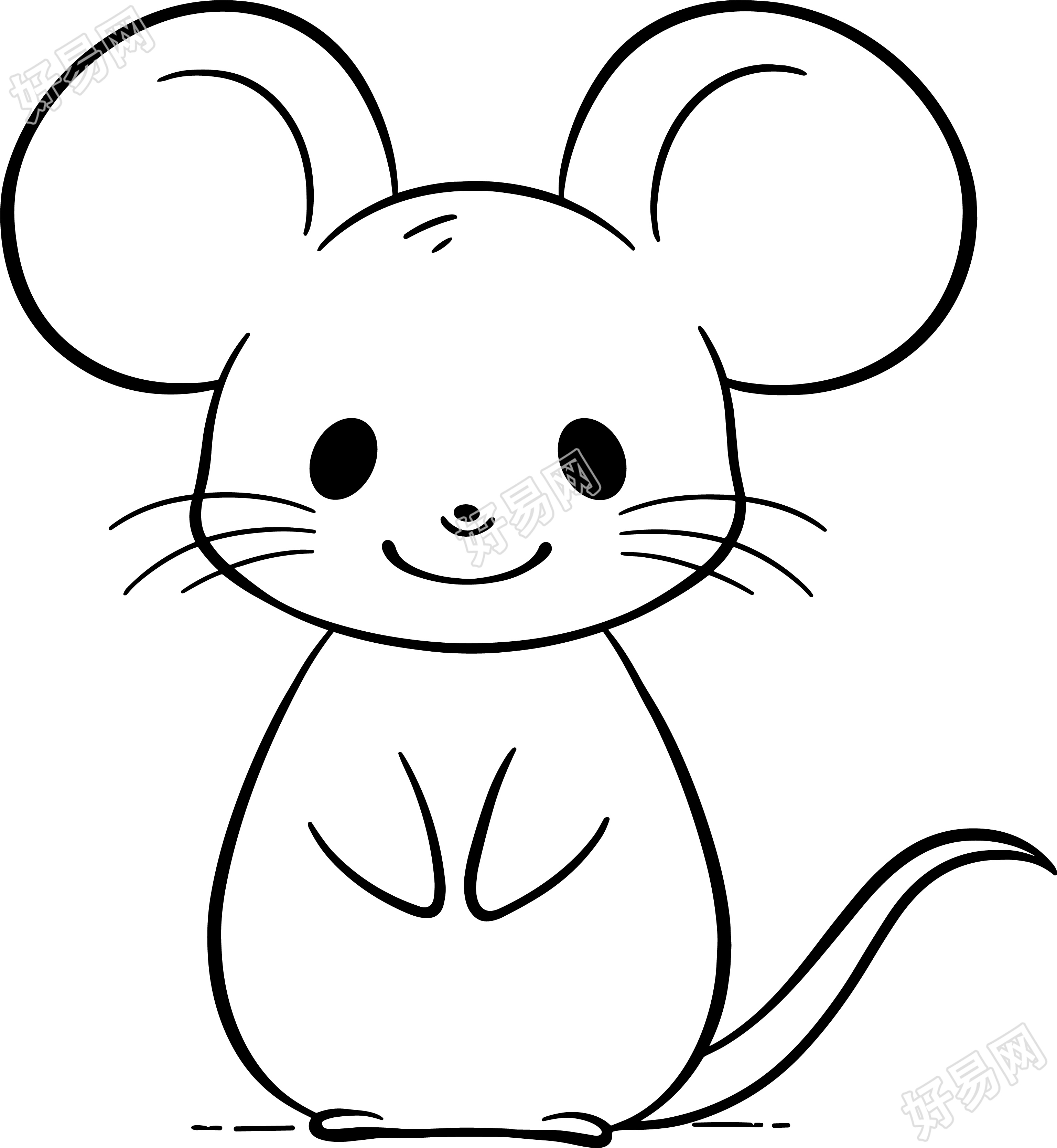 老鼠简笔画