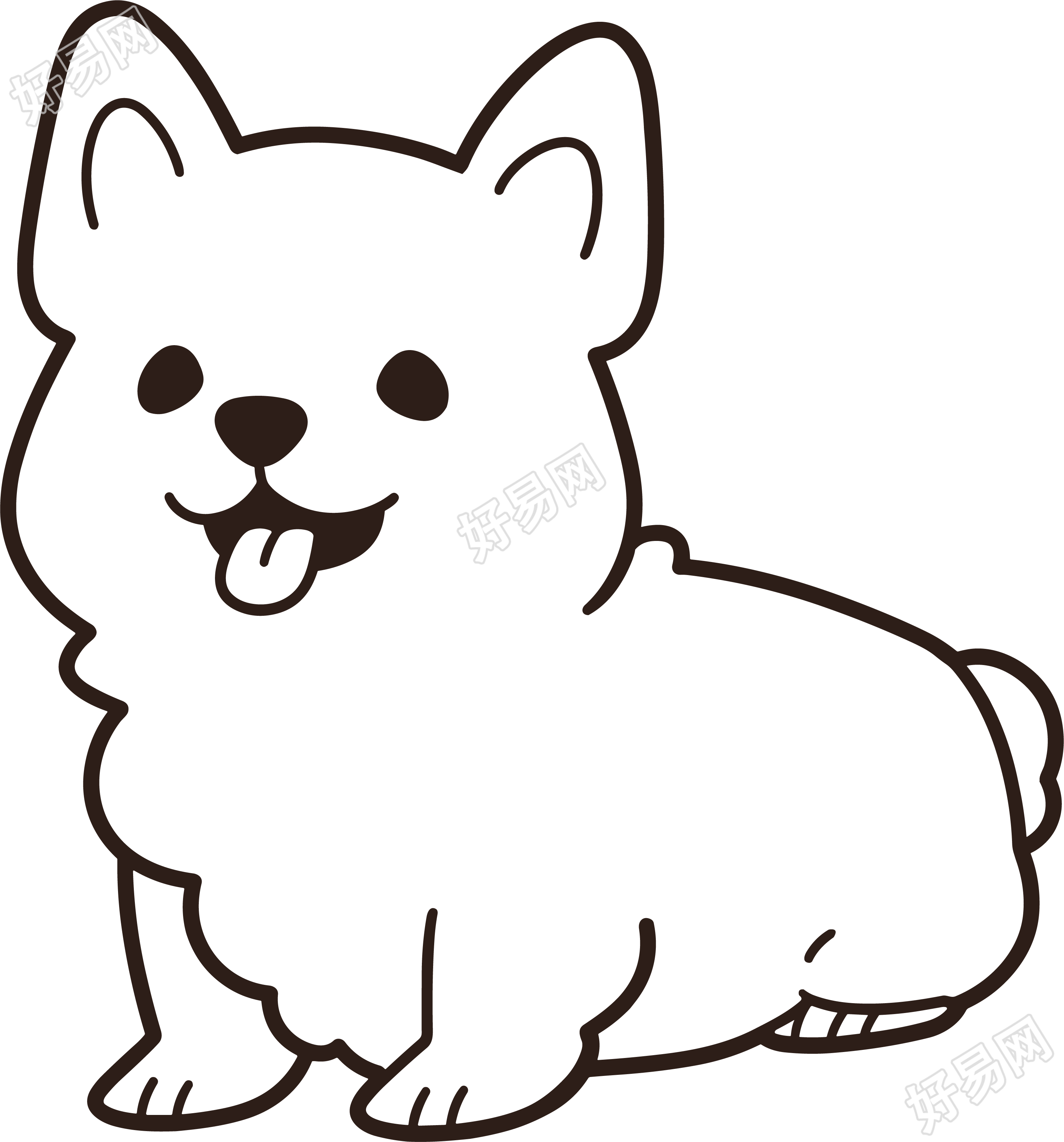 小狗简笔画