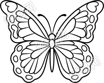 蝴蝶简笔画