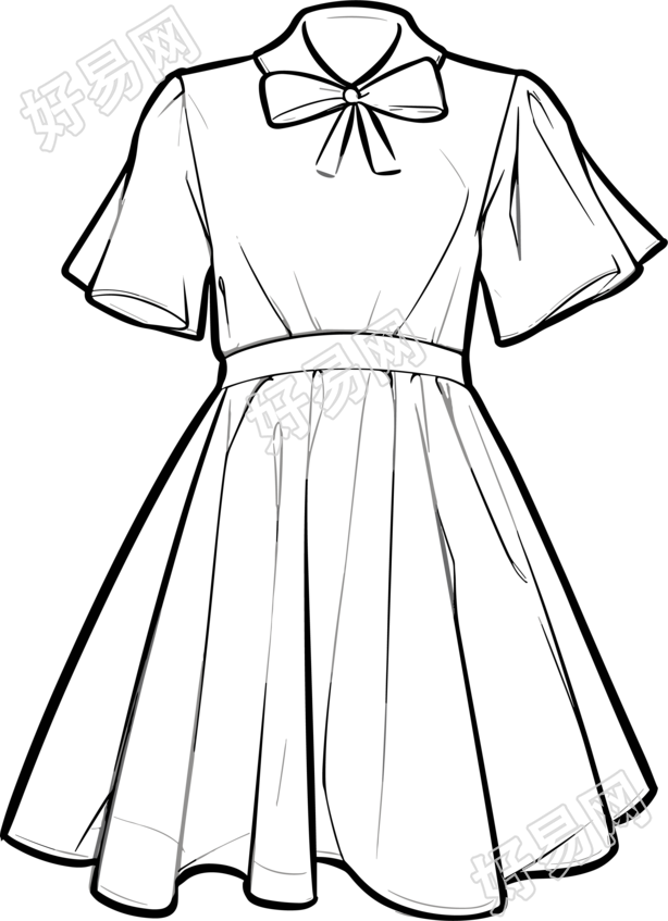 裙子设计图素材
