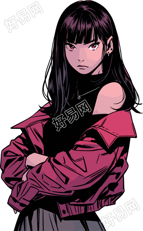 漫画女孩可商用素材