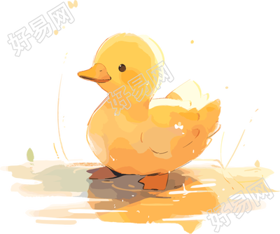 小鸭子卡通创意设计素材
