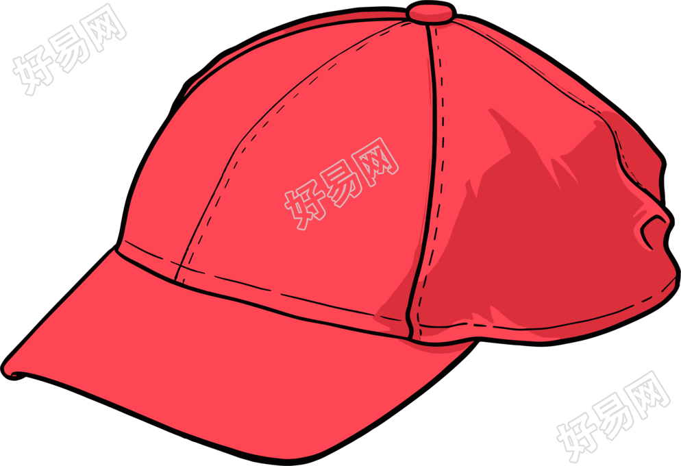 红色帽子创意设计素材