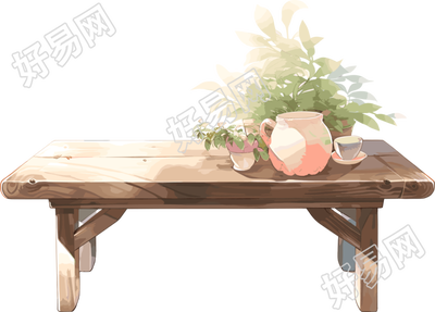 桌子可商用PNG插画