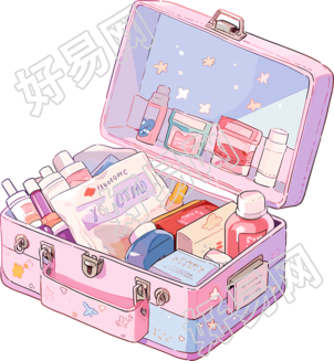药箱创意设计插画素材