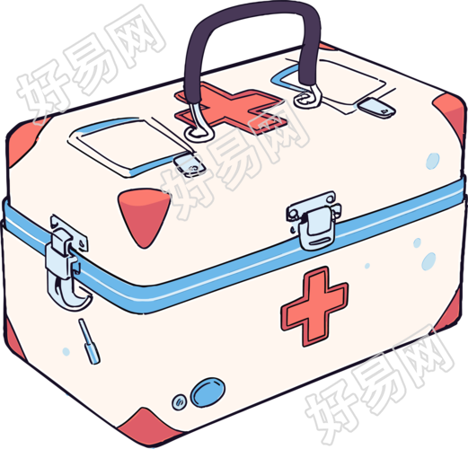 药箱插画风格素材