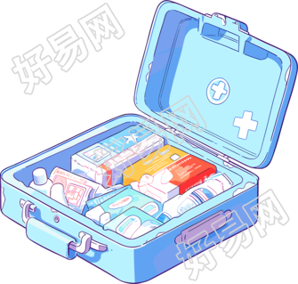 药箱插画设计元素