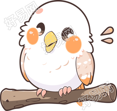 彩色小鸟可爱卡通素材