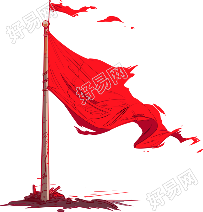 红旗高清质量图形素材