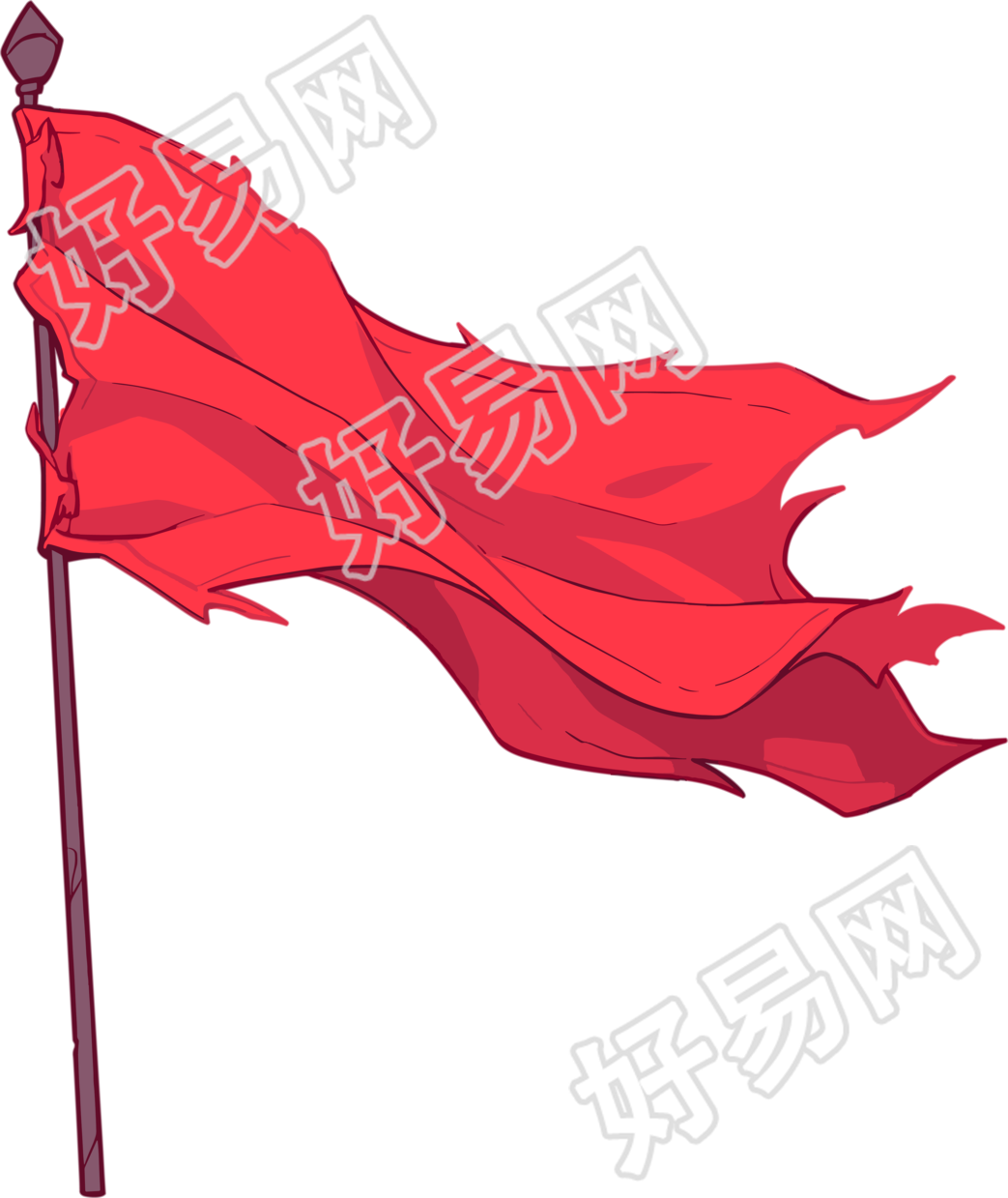 红旗设计元素