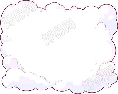 对话框卡通云商业插图