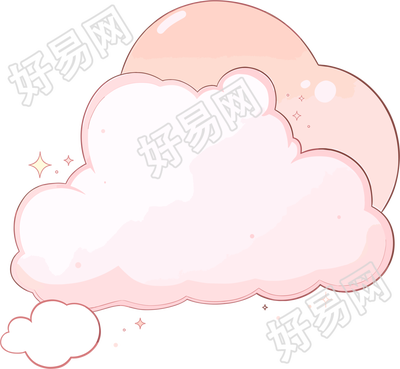 对话框卡通云图形素材