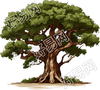 大树商业设计元素