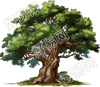 大树手绘风格PNG素材