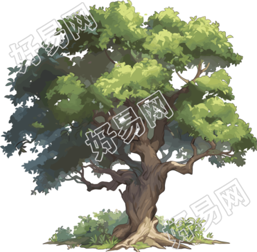 大树商业设计元素