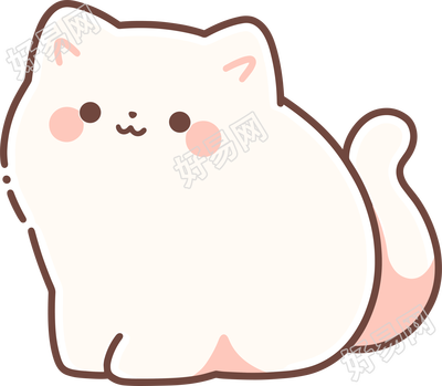 猫咪贴纸创意设计元素