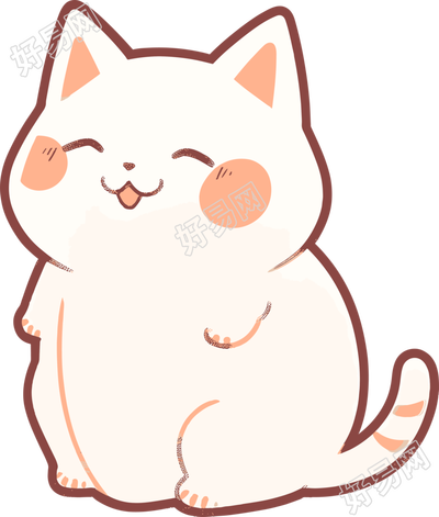 猫咪贴纸商业可用素材